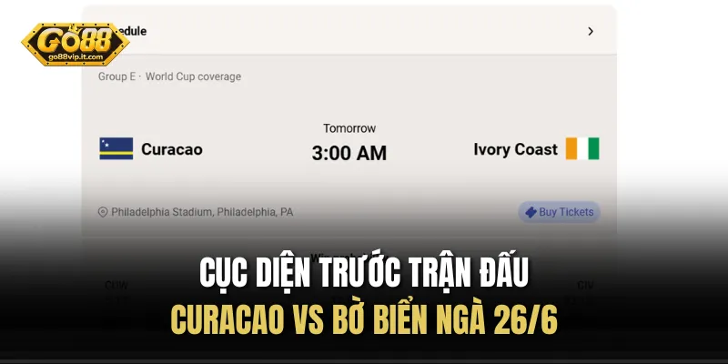 Curacao vs Bờ Biển Ngà 26/6 - Bảng E World Cup 2026 Cục diện trước trận đấu Curacao vs Bờ Biển Ngà 26/6